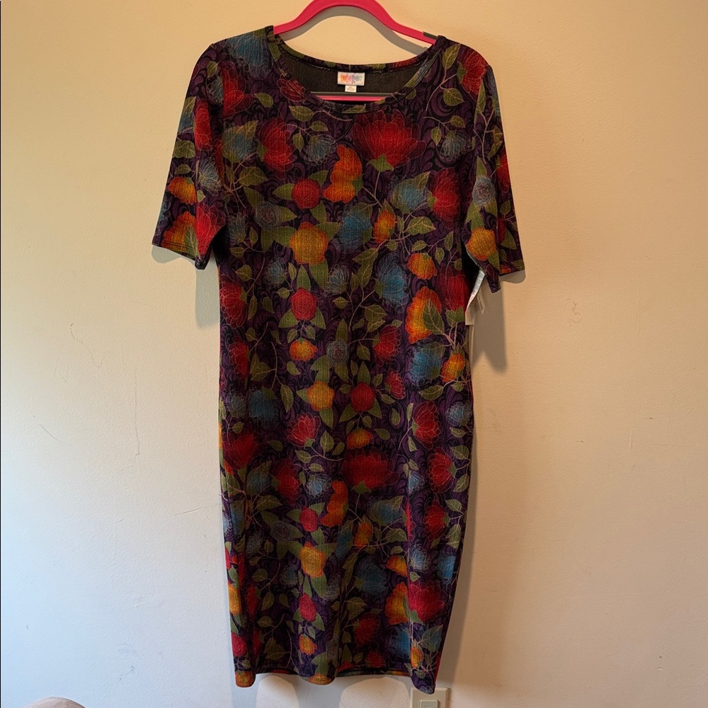 Lularoe Floral Multicolor Dress New with tags